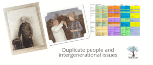 Read more about the article Duplicate people and different generations in your family tree